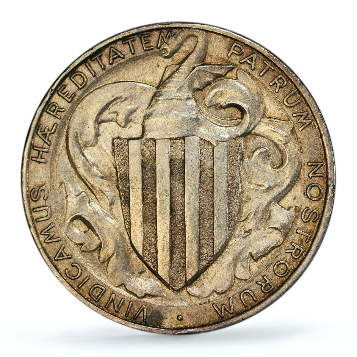 Spain Barcelona 1 peseta Catalanist Union Horsemans MS 62 PCGS silver coin 1900
