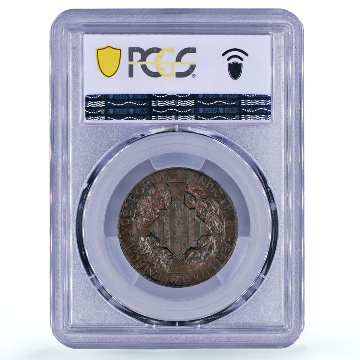 Spain Barcelona 10 centimo Catalanist Union Horsemans MS62 PCGS copper coin 1900