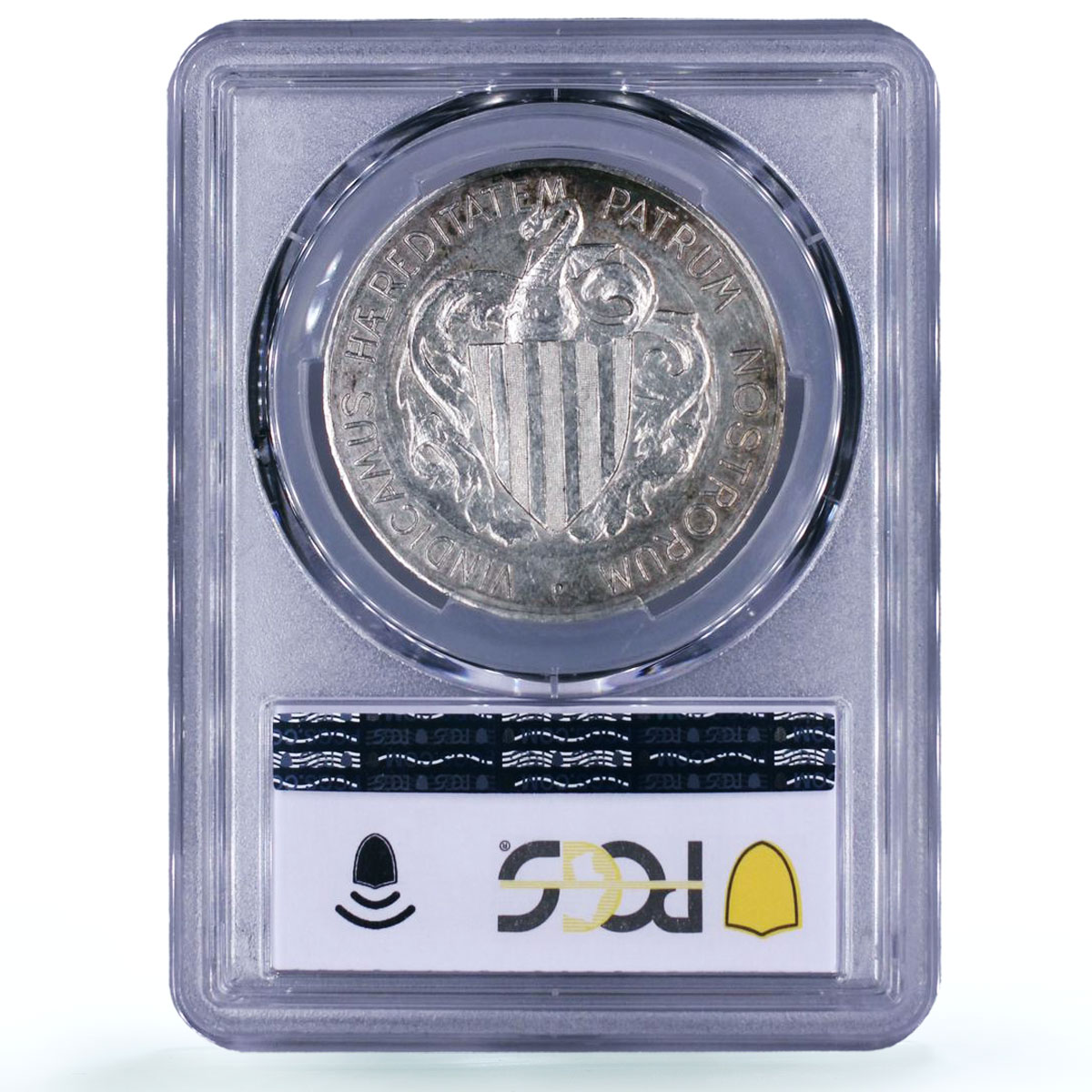 Spain Barcelona 5 pesetas Catalanist Union Horsemans Genuine PCGS Ag coin 1900