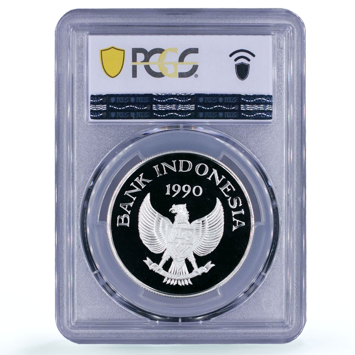 Indonesia 10000 rupiah UNICEF Save Children Child PR 70 PCGS silver coin 1990