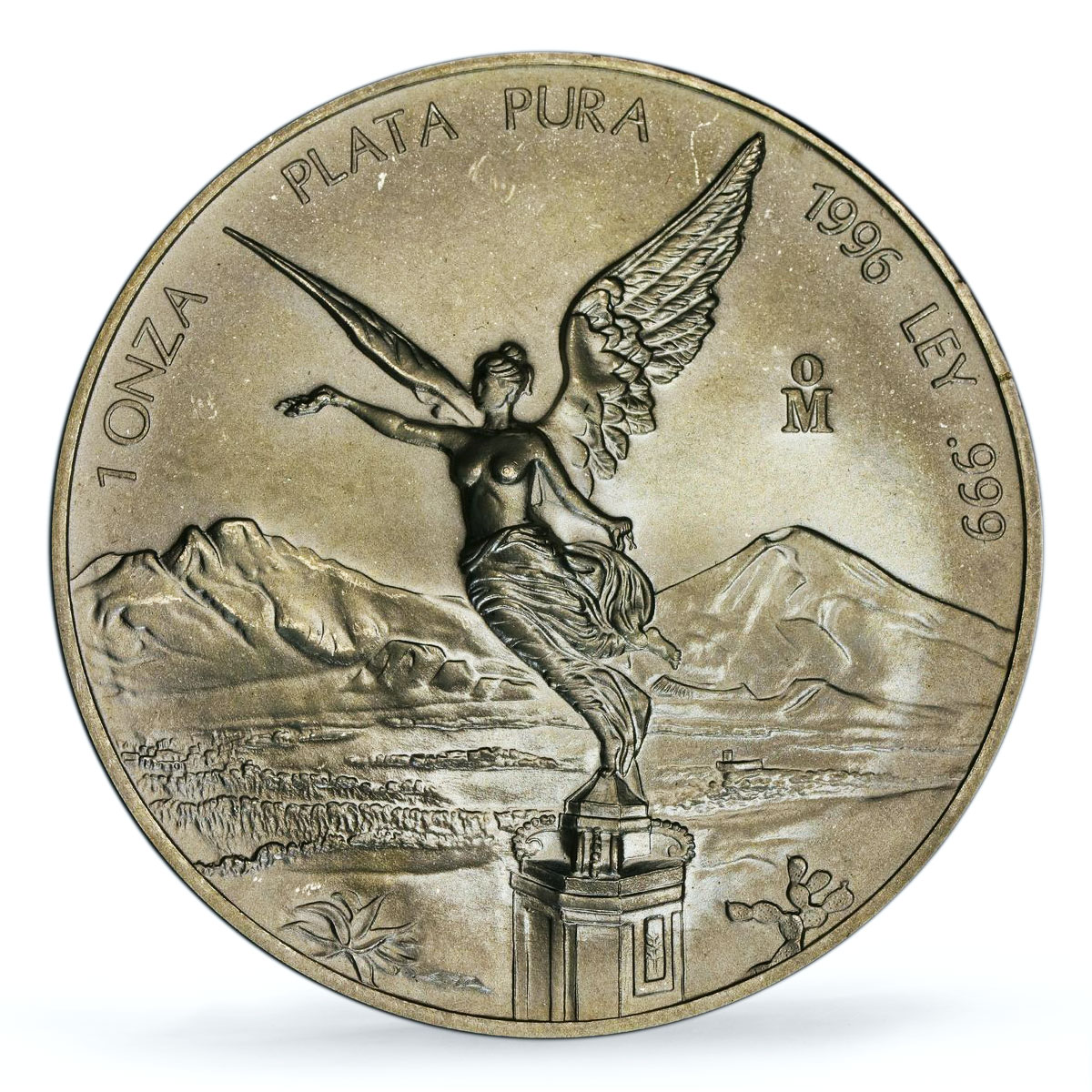 Mexico 1 onza Libertad Angel of Independence MS 68 PCGS silver coin 1996