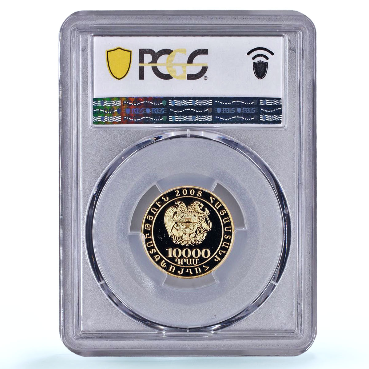 Armenia 10000 dram Court Of Cassatio Lady Justice PR 70 PCGS gold coin 2008
