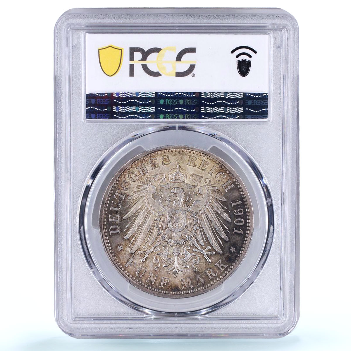 Germany Prussia 5 mark William Wilhelm II KM-526 MS 63 PCGS silver coin 1901