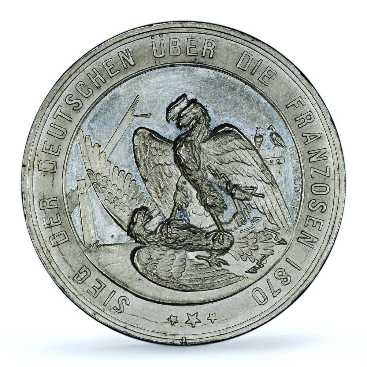 Germany Prussia Victory Over France Wilhelm I Double Head MS 61 PCGS medal 1870