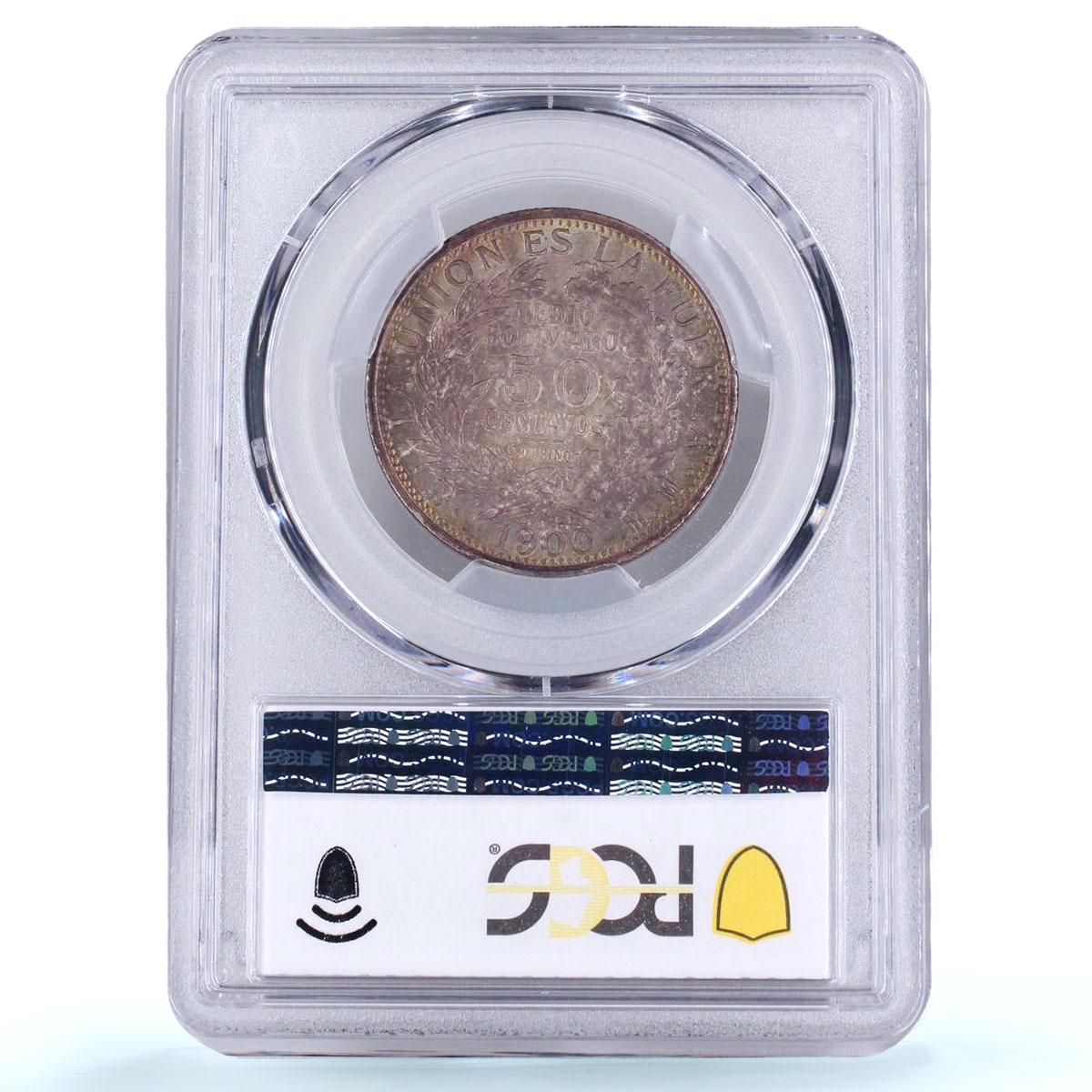 Bolivia 50 centavos Republic Condor PTS MM KM-175.1 MS 64 PCGS silver coin 1900