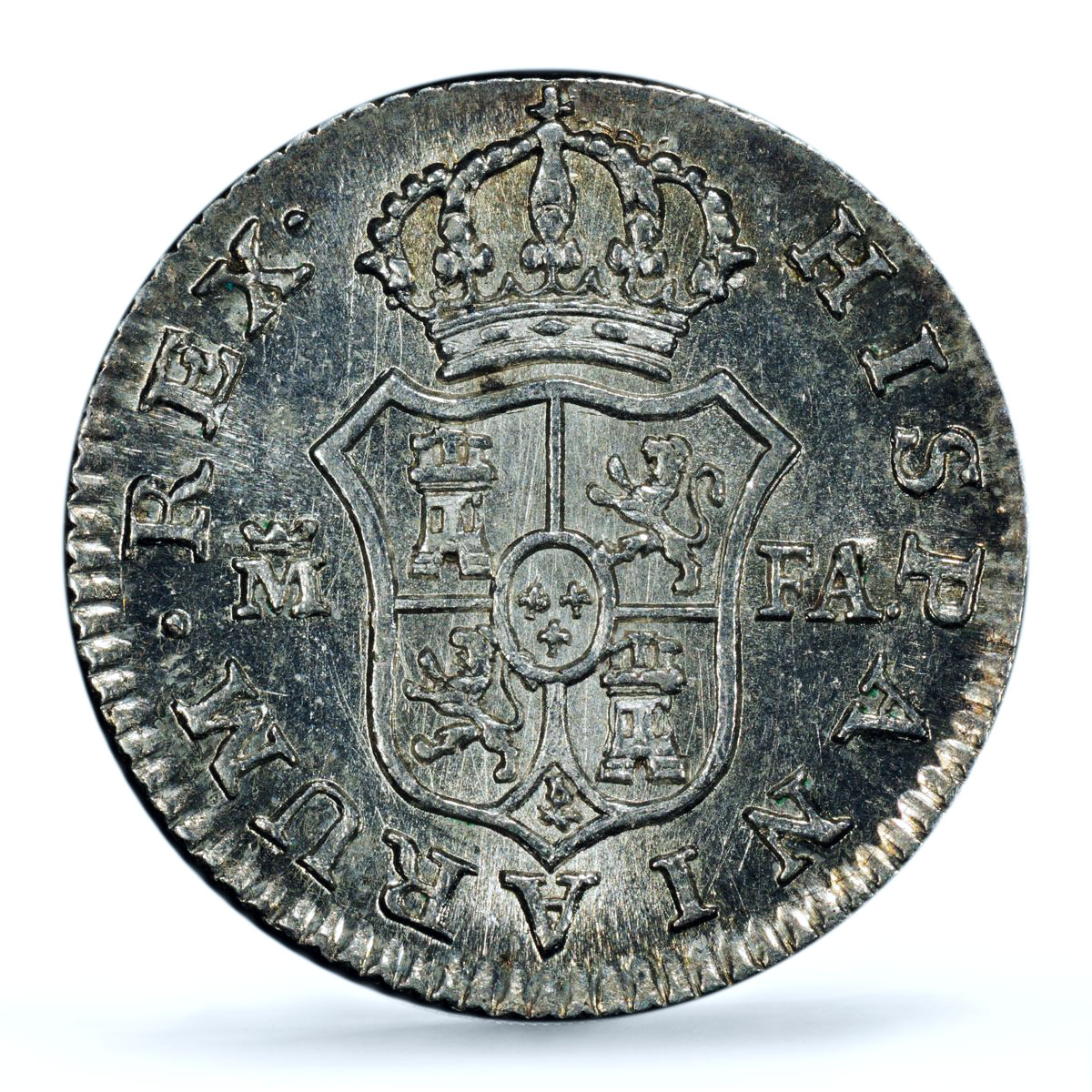 Spain 1/2 real Charles IV KM-72 Calico-265 MS 65 PCGS silver coin 1803