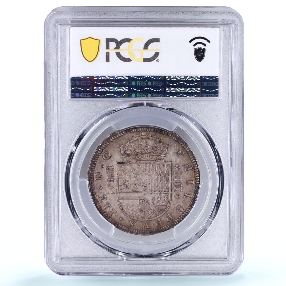 Spain 4 reales Philip IV KM-98 Calico-797 Segovia AU 55 PCGS silver coin 1621