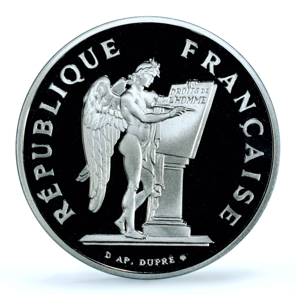 France 100 francs Droits Homme Human Rights PR 69 PCGS palladium coin 1989