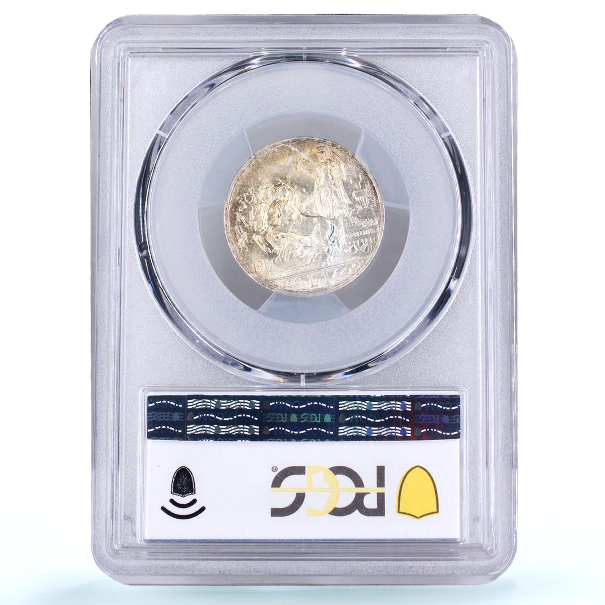 Italy 1 lira Victor Emmanuel III Horses KM-57 MS 61 PCGS silver coin 1917