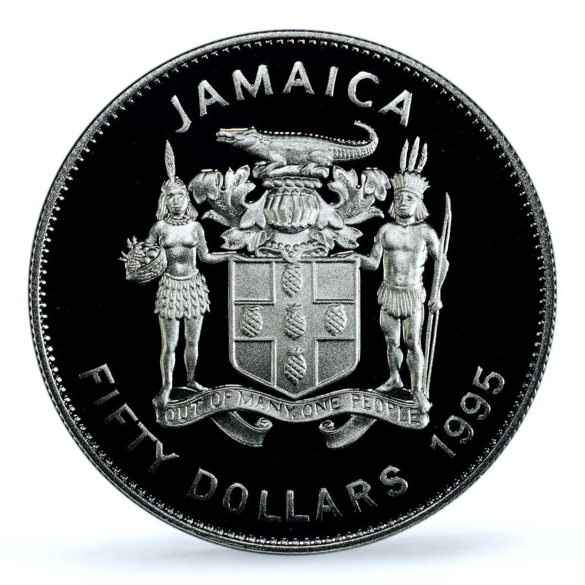 Jamaica 50 dollars Bob Marley Singer Music PR 69 PCGS silver coin 1995