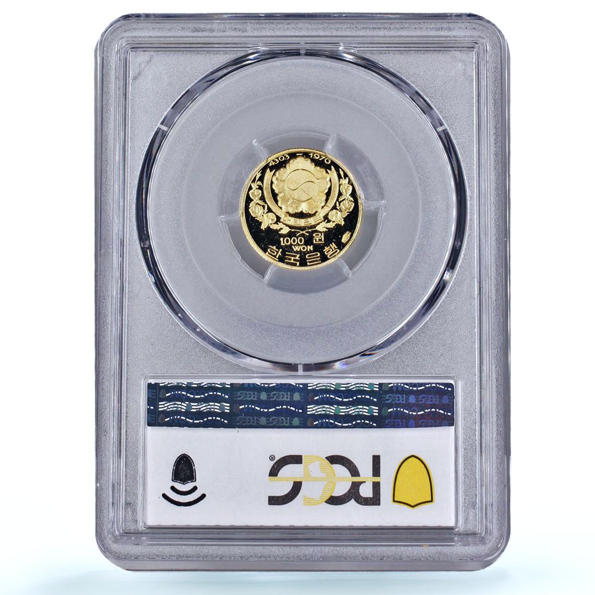 Korea South 1000 won Great South Gate Valcambi Mint PR 65 PCGS gold coin 1970