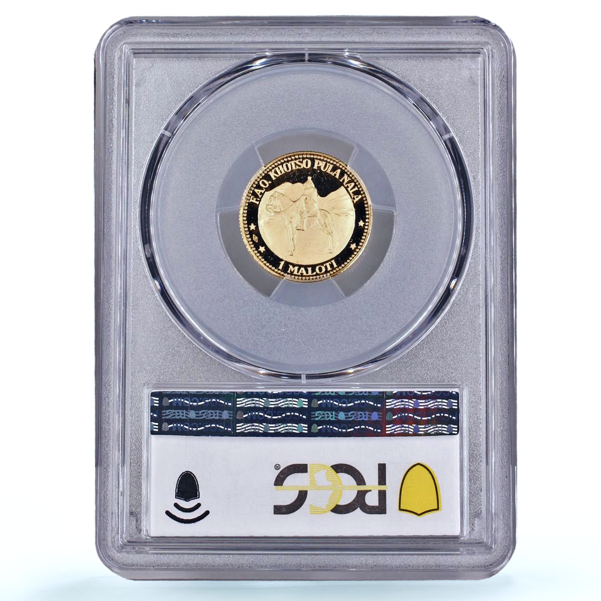 Lesotho 1 maloti FAO World Food Day Horse Equestrian PR 67 PCGS gold coin 1969