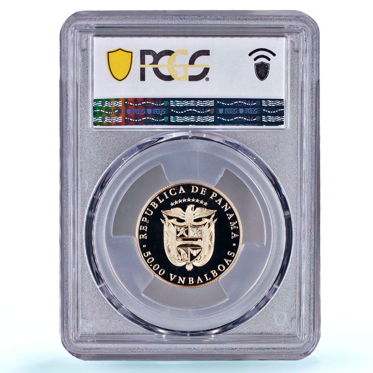 Panama 50 balboas Figure Skating Calgary Olympics X#9 PR 69 PCGS gold coin 1988
