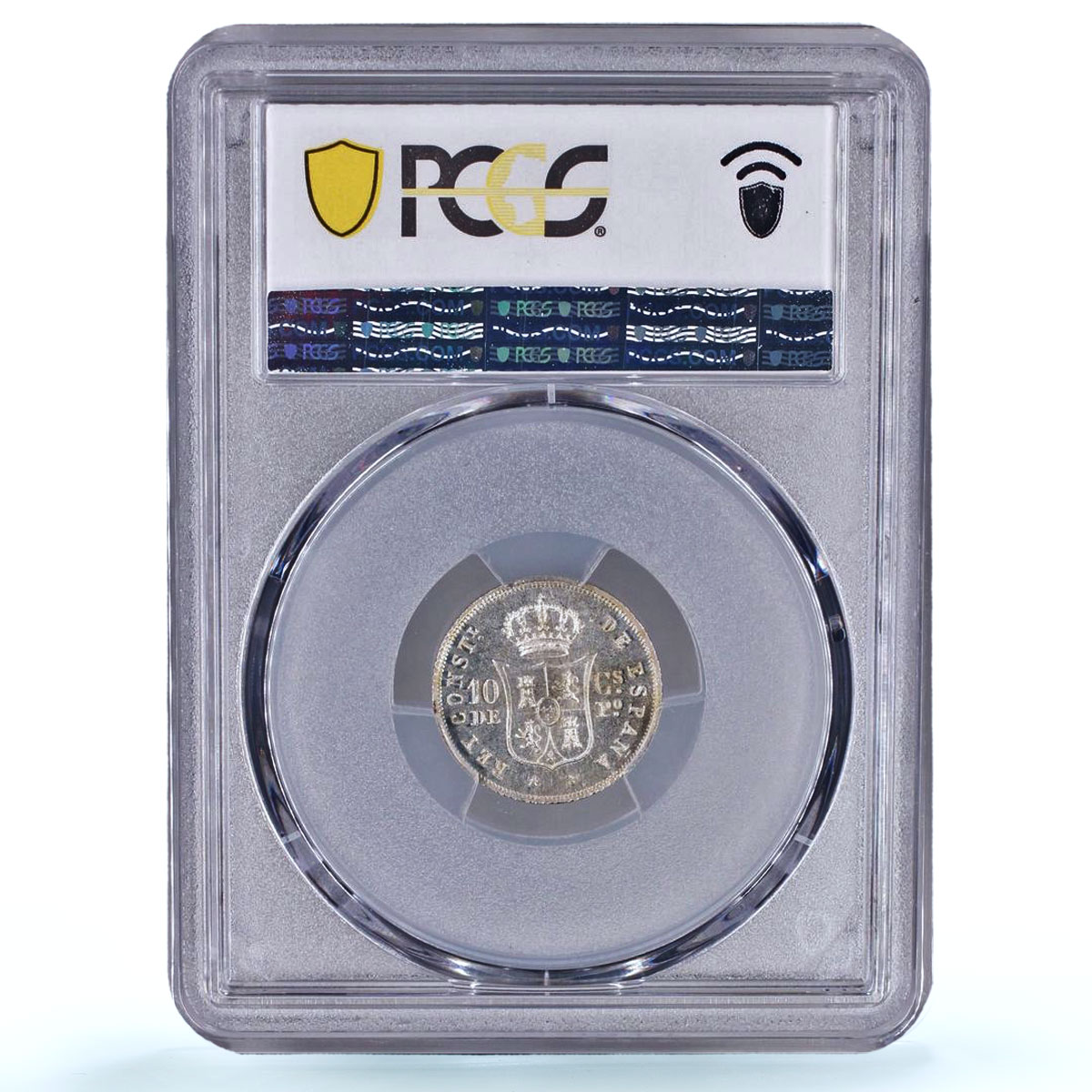 Philippines 10 centavos Alfonso XII KM-148 MS 65 PCGS silver coin 1885