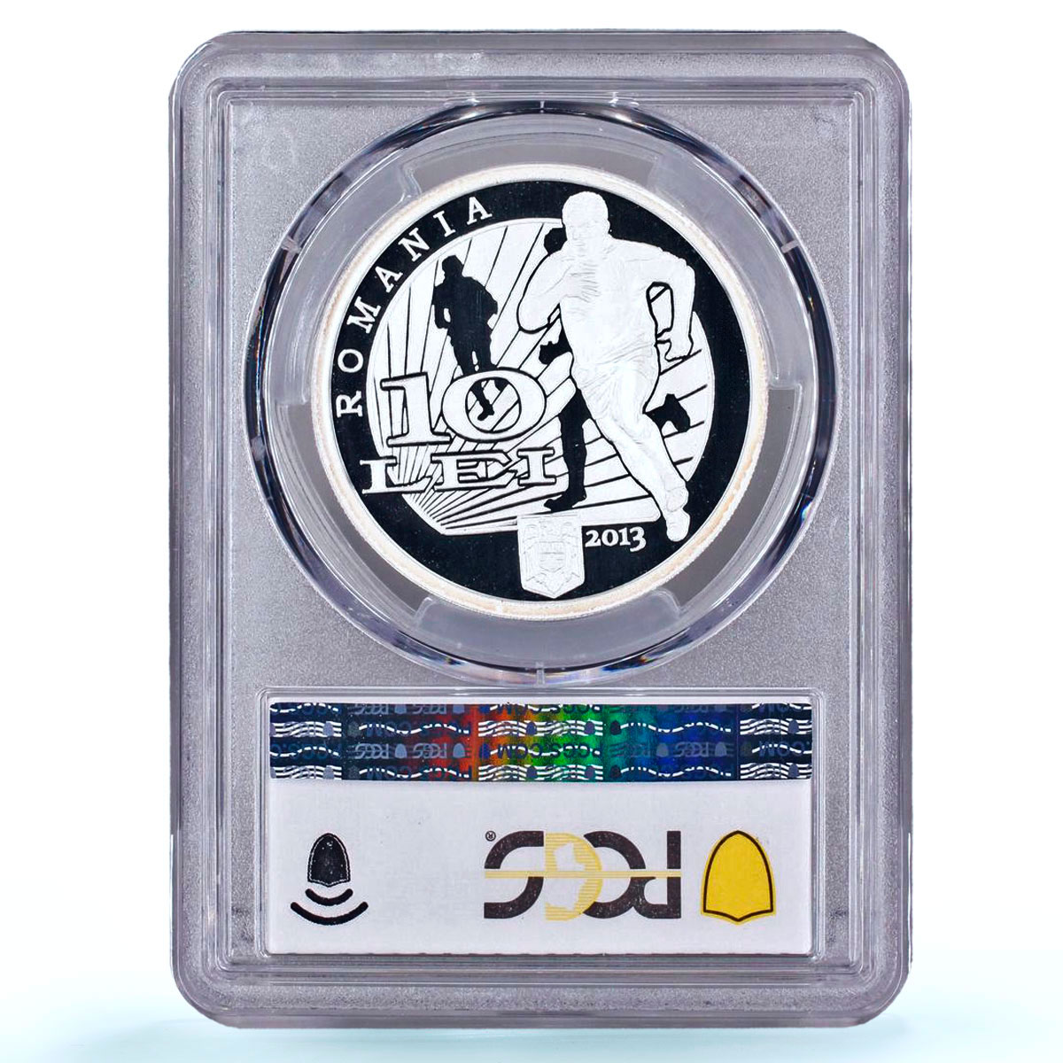 Romania 10 lei First Rugby Match Centennial Sports PR 70 PCGS silver coin 2013
