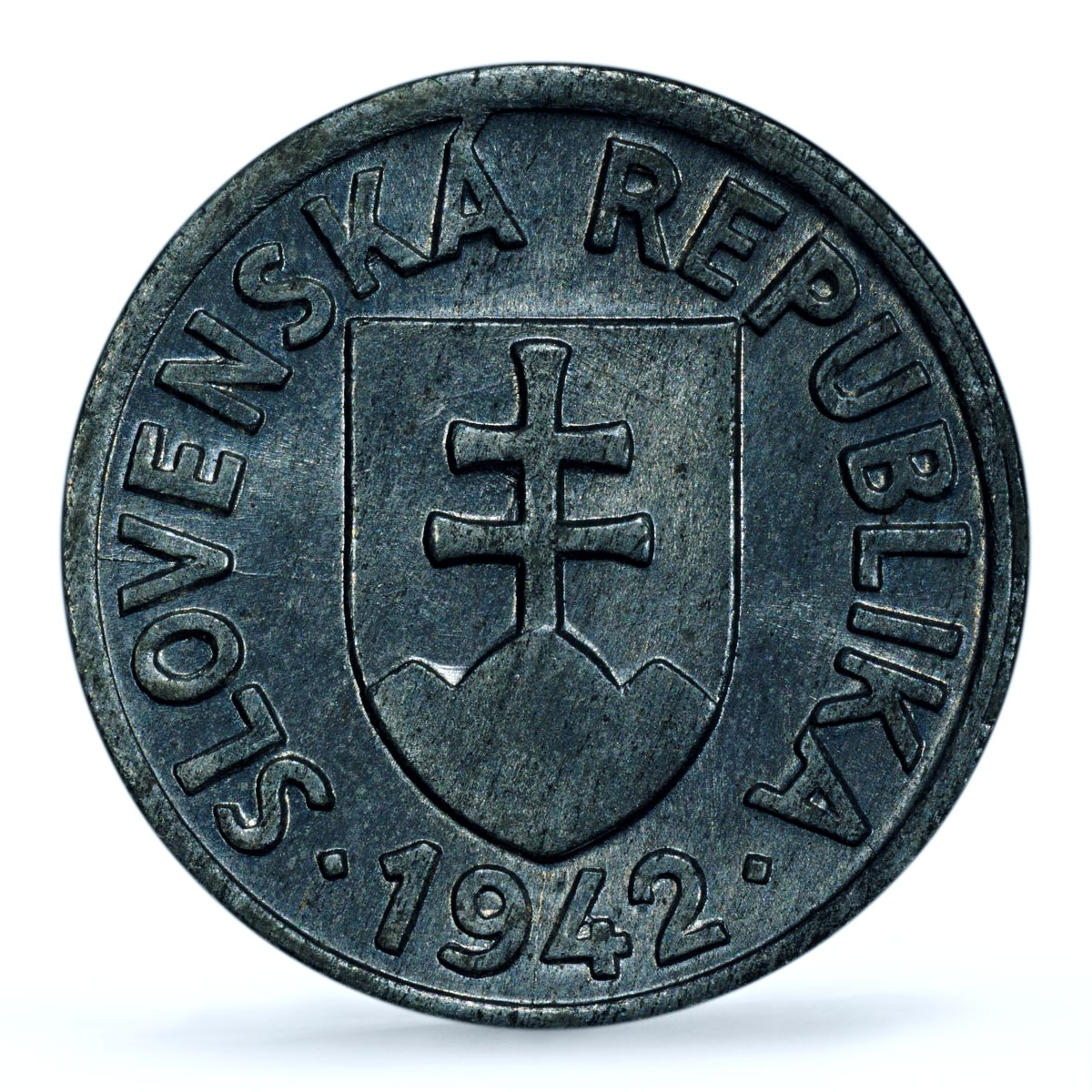 Slovakia 5 halierov Germany Third Reich Occupation KM-8 MS 65 PCGS coin 1942