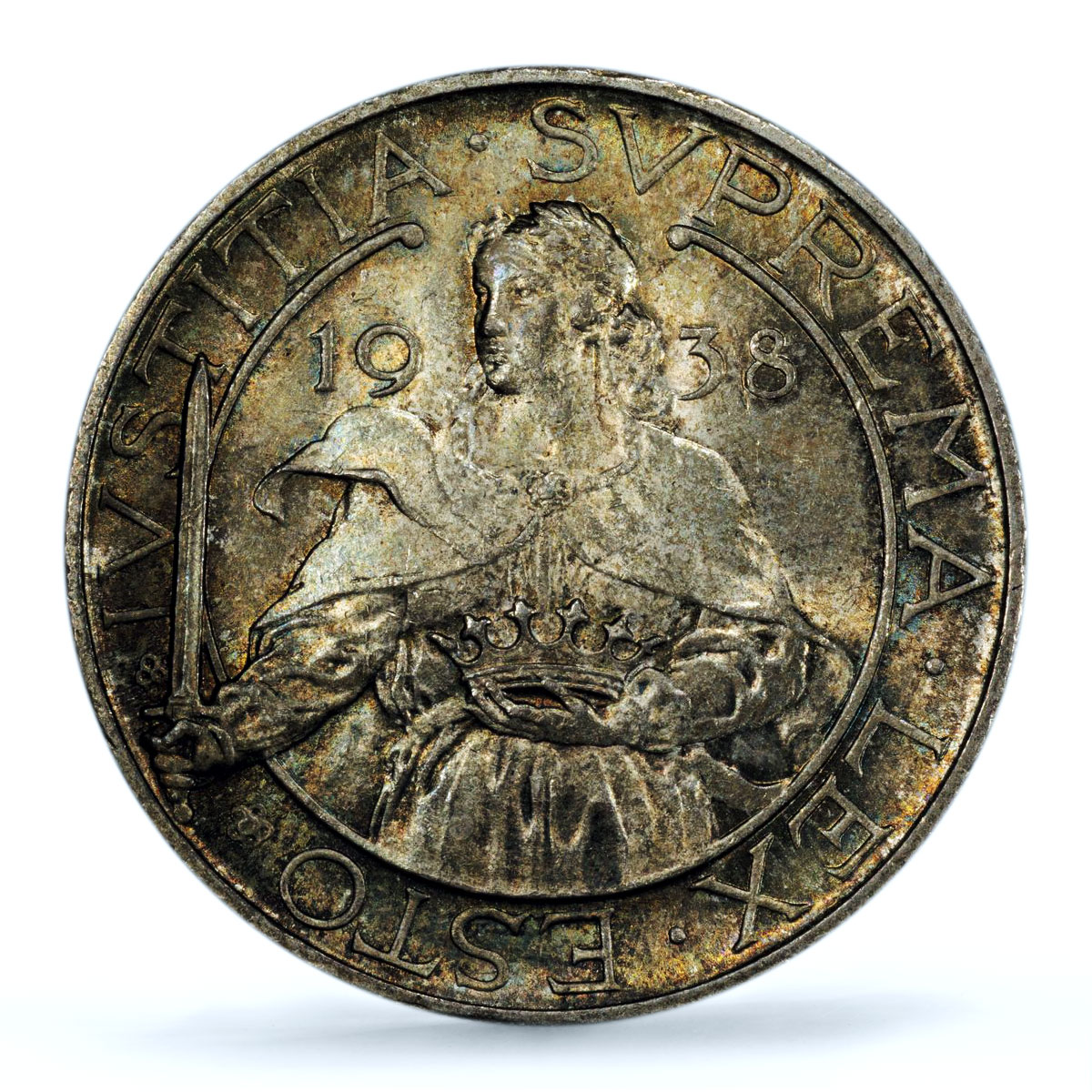 San Marino 10 lire Republic St. Agatha KM-10 MS 65 PCGS silver coin 1938