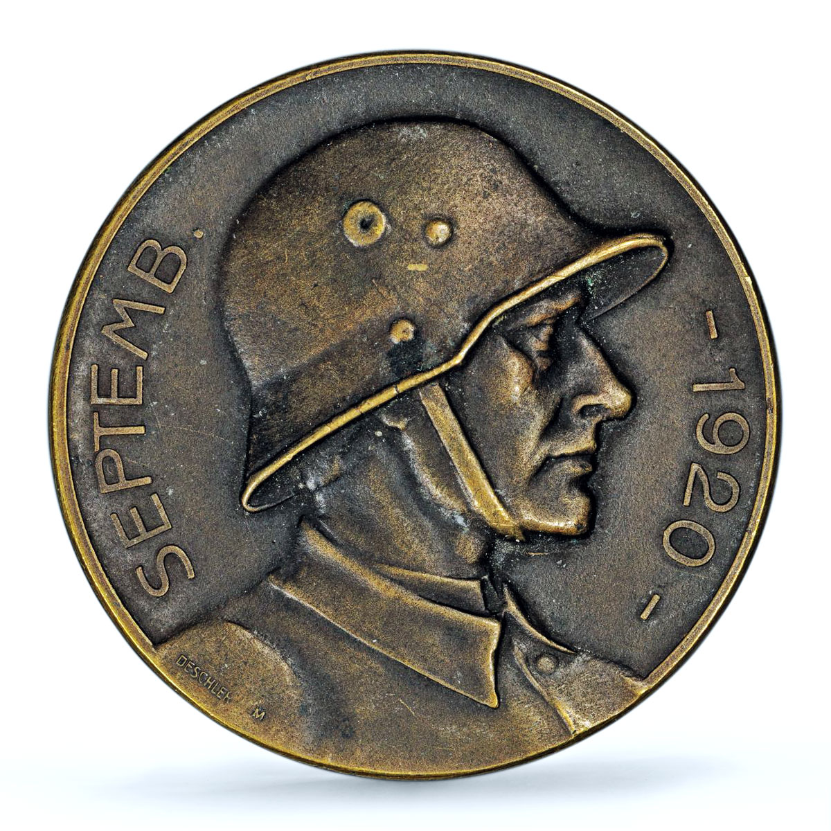 Germany Weimar Shooting 2nd Prize Munchen Munich MS 62 PCGS bronze medal 1920