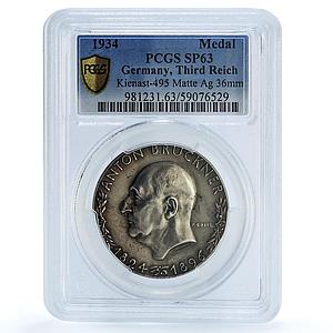 Germany Third Reich Bruckner Composer Kienast-495 SP 63 PCGS silver medal 1934