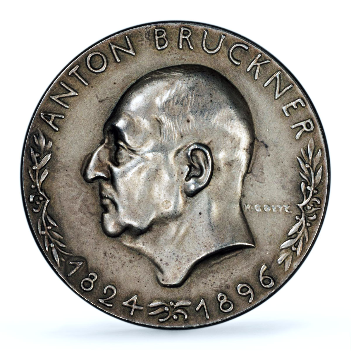Germany Third Reich Bruckner Composer Kienast-495 SP 63 PCGS silver medal 1934