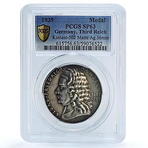 Germany Third Reich Friedrich Handel Kienast-502 Goetz SP 63 PCGS Ag medal 1935
