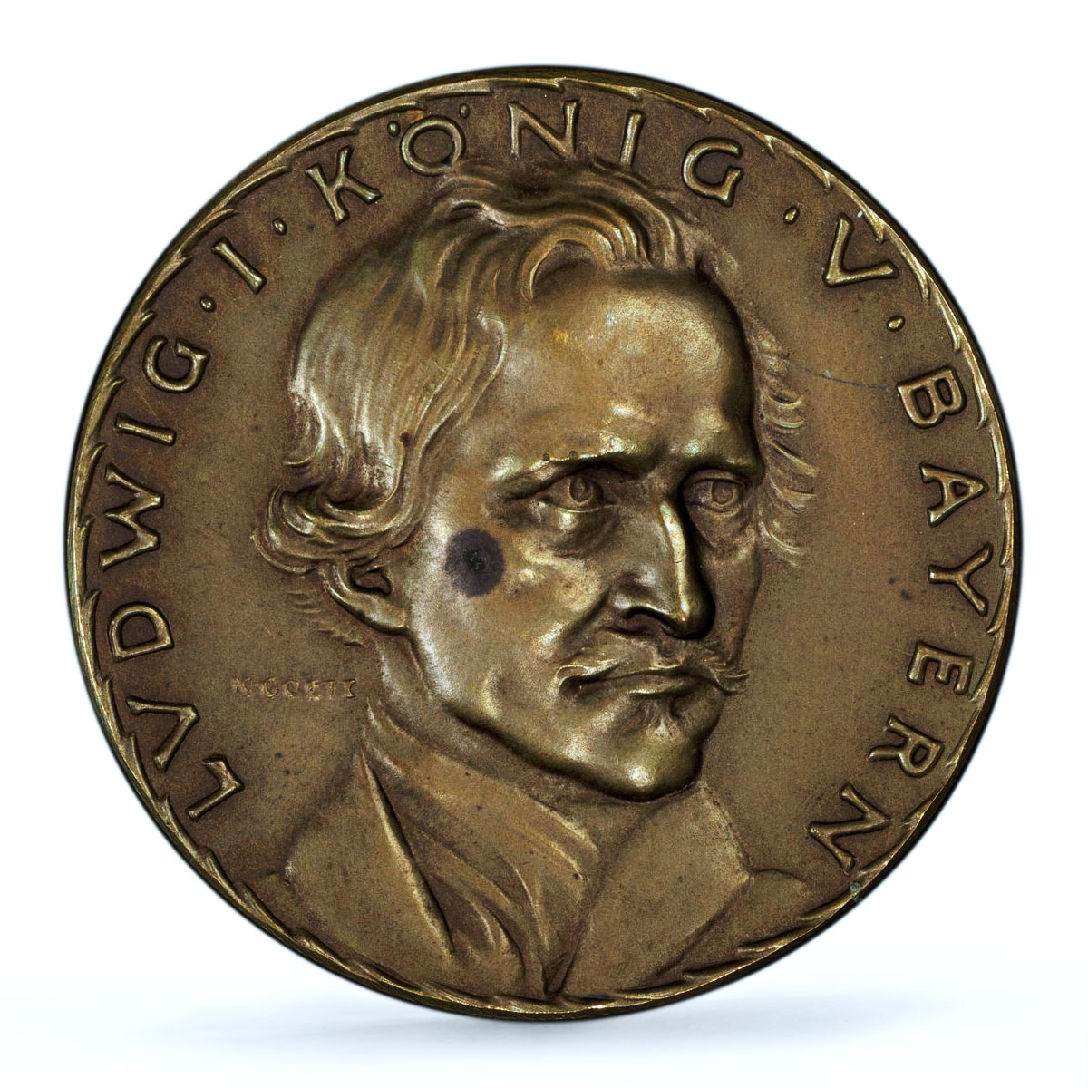 Germany Third Reich Ludwig I Bavarian Kienast-521 SP 63 PCGS bronze medal 1936