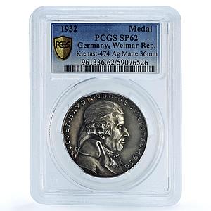 Germany Weimar Haydn Composer Kienast-474 SP 62 PCGS silver medal 1932