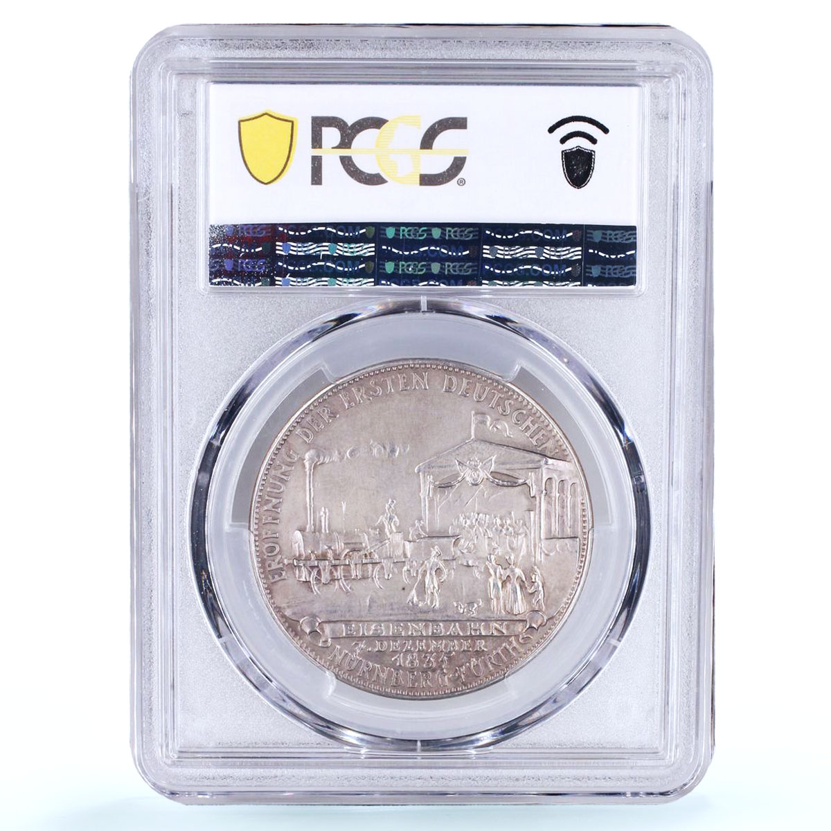 Germany Third Reich Nuremberg Railway Kienast-509 SP 62 PCGS silver medal 1935