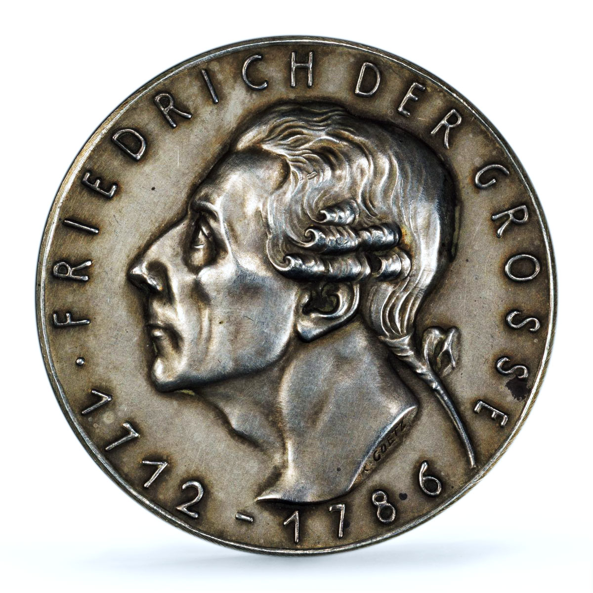 Germany Third Reich Frederick II Great Kienast-512 SP 63 PCGS silver medal 1936