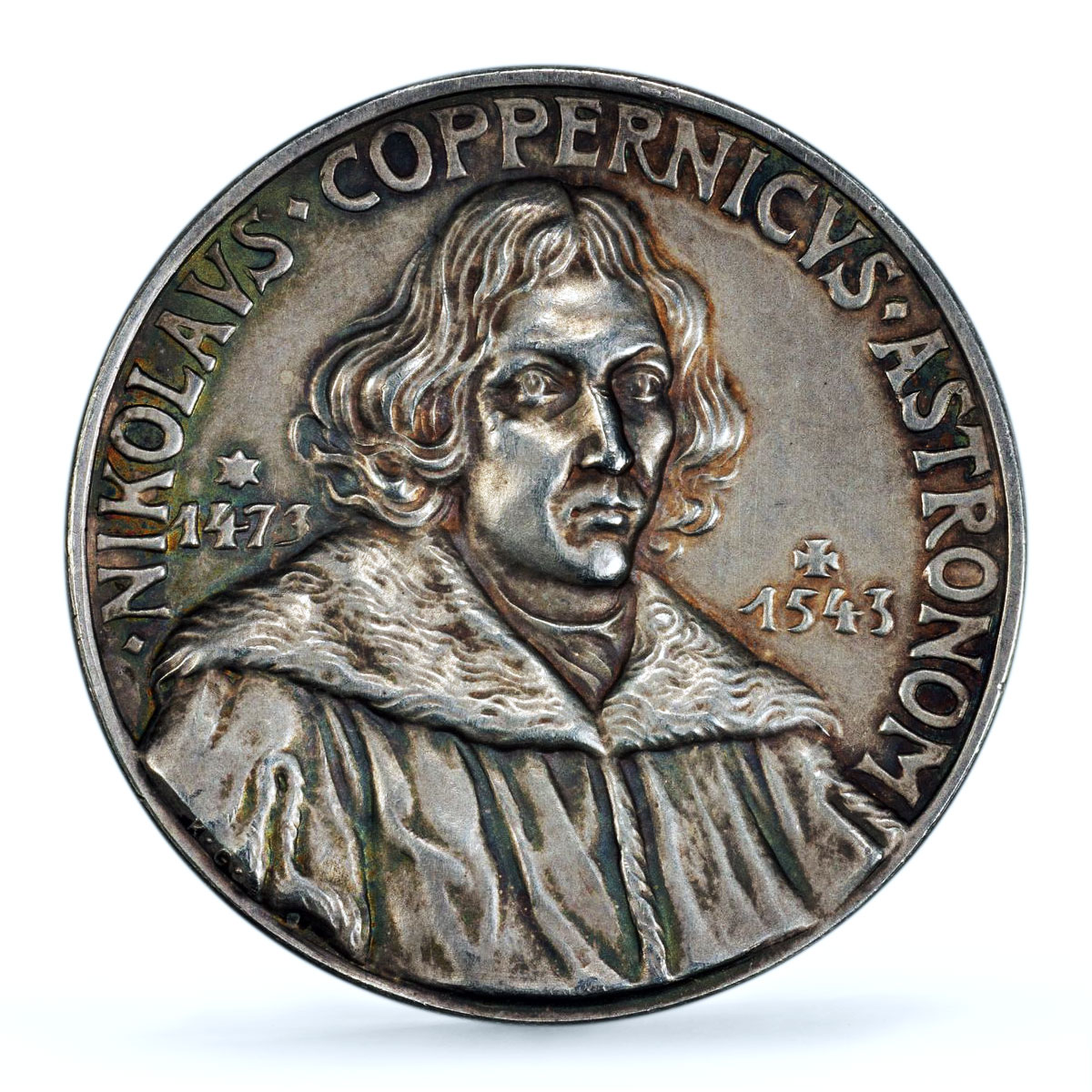 Germany Third Reich Copernicus Science Kienast-536 SP 64 PCGS silver medal 1937