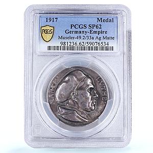 Germany Empire Luther Reformation Museler-49.2/33a SP 62 PCGS silver medal 1917