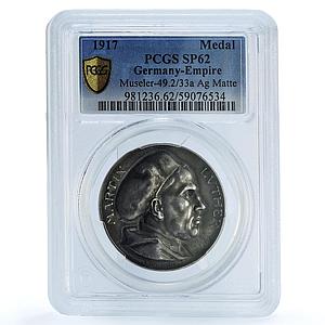 Germany Empire Luther Reformation Museler-49.2/33a SP 62 PCGS silver medal 1917