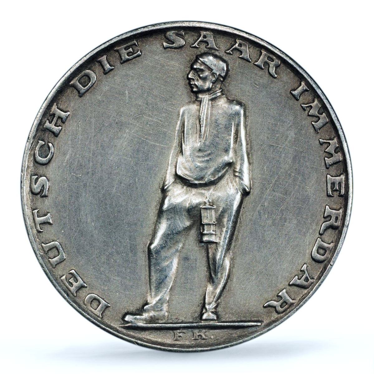 Germany Third Reich Saarland Referendum History SP 58 PCGS silver medal 1935