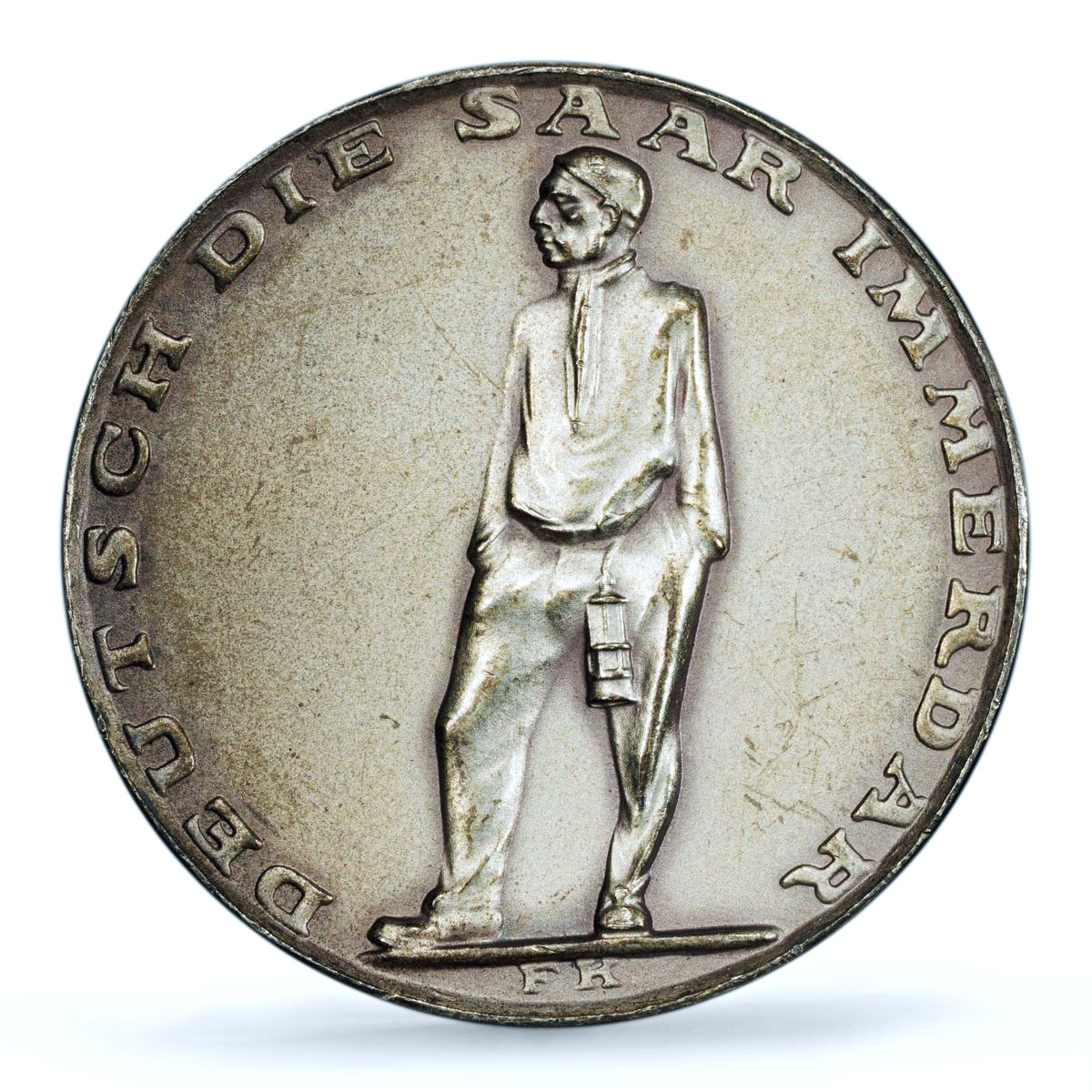 Germany Third Reich Saarland Referendum History SP 64 PCGS silver medal 1935