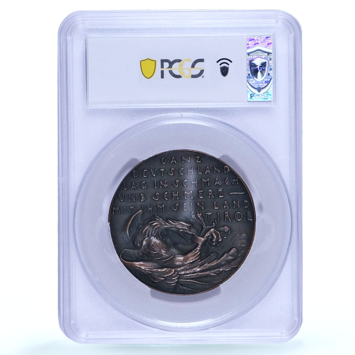 Germany Weimar Tyrol Annexation Goetz Kienast-285 MS 63 PCGS bronze medal 1921
