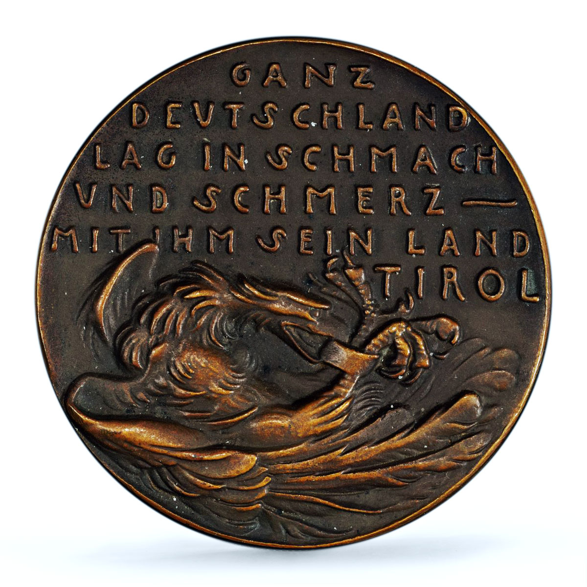 Germany Weimar Tyrol Annexation Goetz Kienast-285 MS 63 PCGS bronze medal 1921