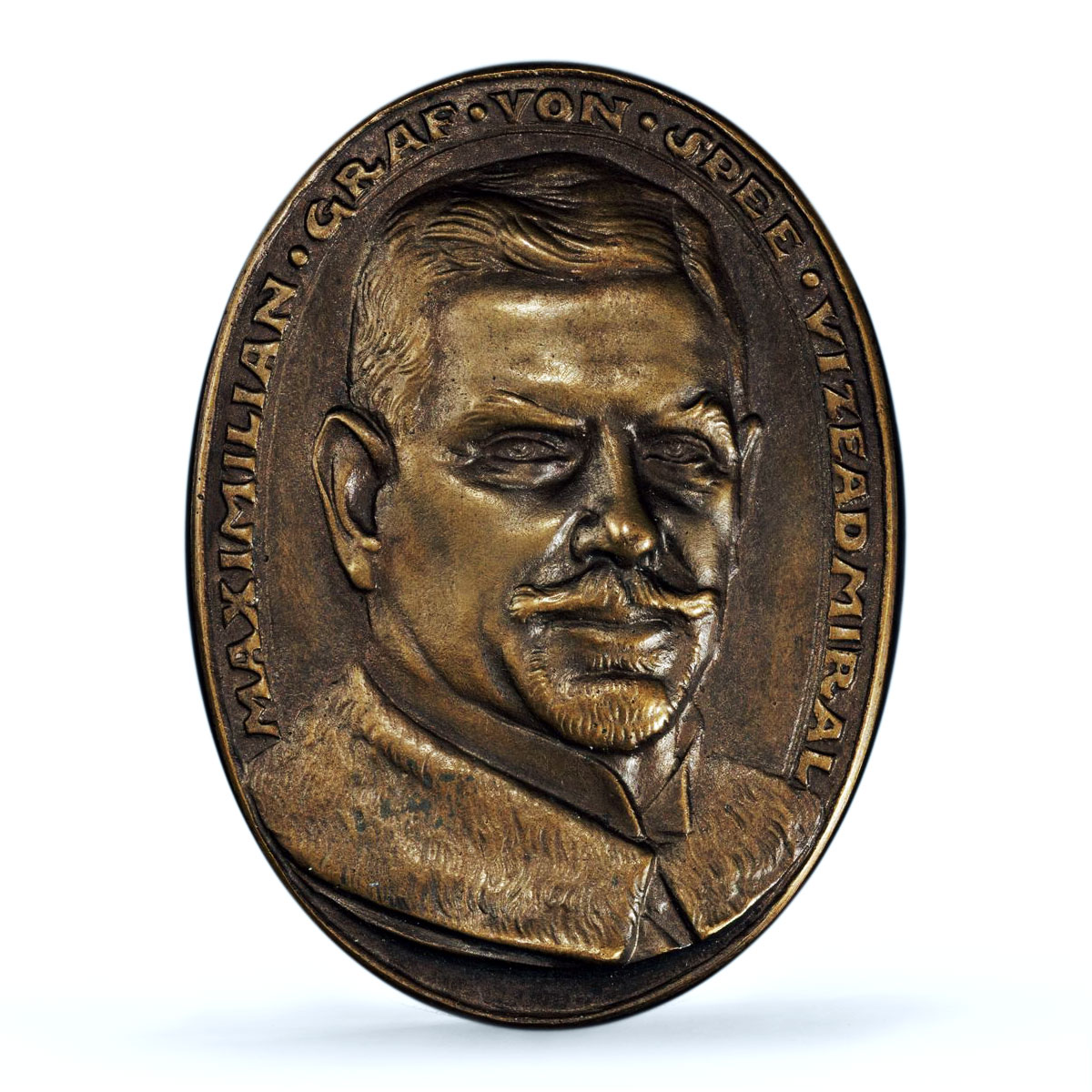 Germany Empire WWI Maximilian von Spee Kienast-145 AU PCGS bronze medal 1914