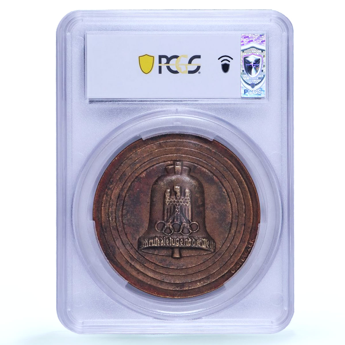 Germany Third Reich Olympiad Berlin Otto Placzek MS 61 PCGS bronze medal 1936
