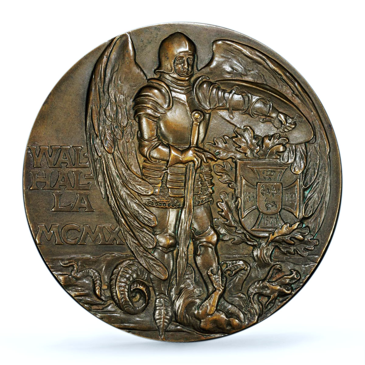 Germany Empire Helmuth von Moltke Knight Kienast-10 MS 62 PCGS bronze medal 1910