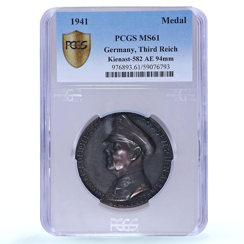 Germany Third Reich Rommel Africa Camel Kienast-582 MS 61 PCGS bronze medal 1941
