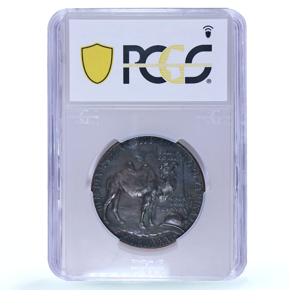 Germany Third Reich Rommel Africa Camel Kienast-582 MS 61 PCGS bronze medal 1941