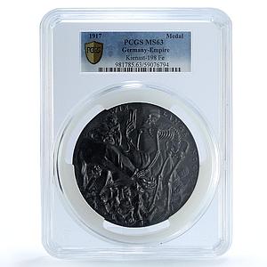 Germany Empire WWI Russia Falling Out Kienast-198 MS 63 PCGS iron medal 1917