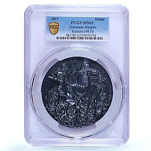 Germany Empire WWI Russia Falling Out Kienast-198 MS 63 PCGS iron medal 1917