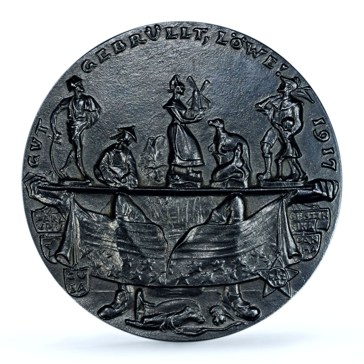 Germany Empire WWI Russia Falling Out Kienast-198 MS 63 PCGS iron medal 1917