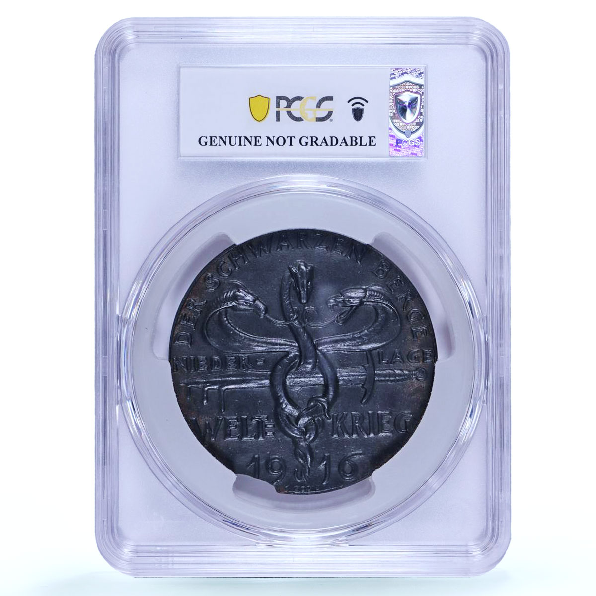 Germany Empire Nikita's Daughters of Fate Kienast-189 UNC PCGS iron medal 1916