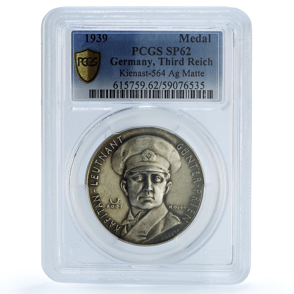Germany Third Reich Prien Scapa Flow Kienast-564 Goetz SP 62 PCGS Ag medal 1939 Germany Third Reich Prien Scapa Flow Kienast-564 Goetz SP 62 PCGS Ag medal 1939