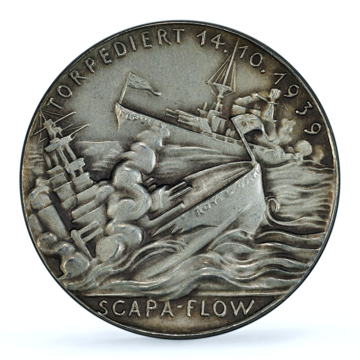 Germany Third Reich Prien Scapa Flow Kienast-564 SP 62 PCGS silver medal 1939