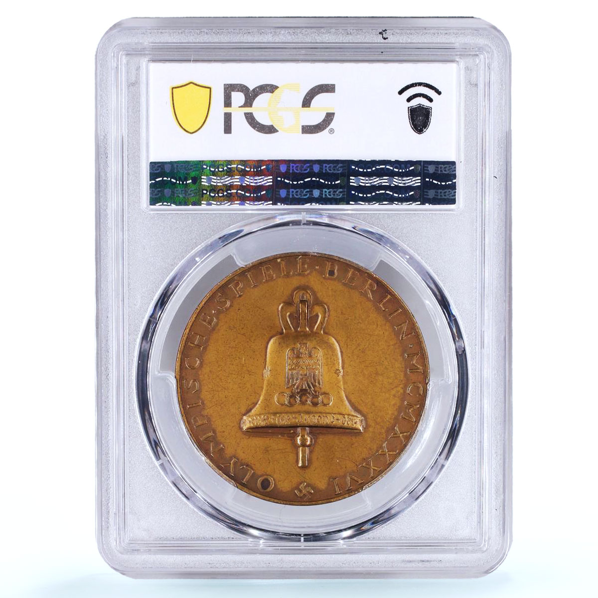 Germany Third Reich Olympiad Berlin Bayer Gad-15 SP 63 PCGS bronze medal 1936