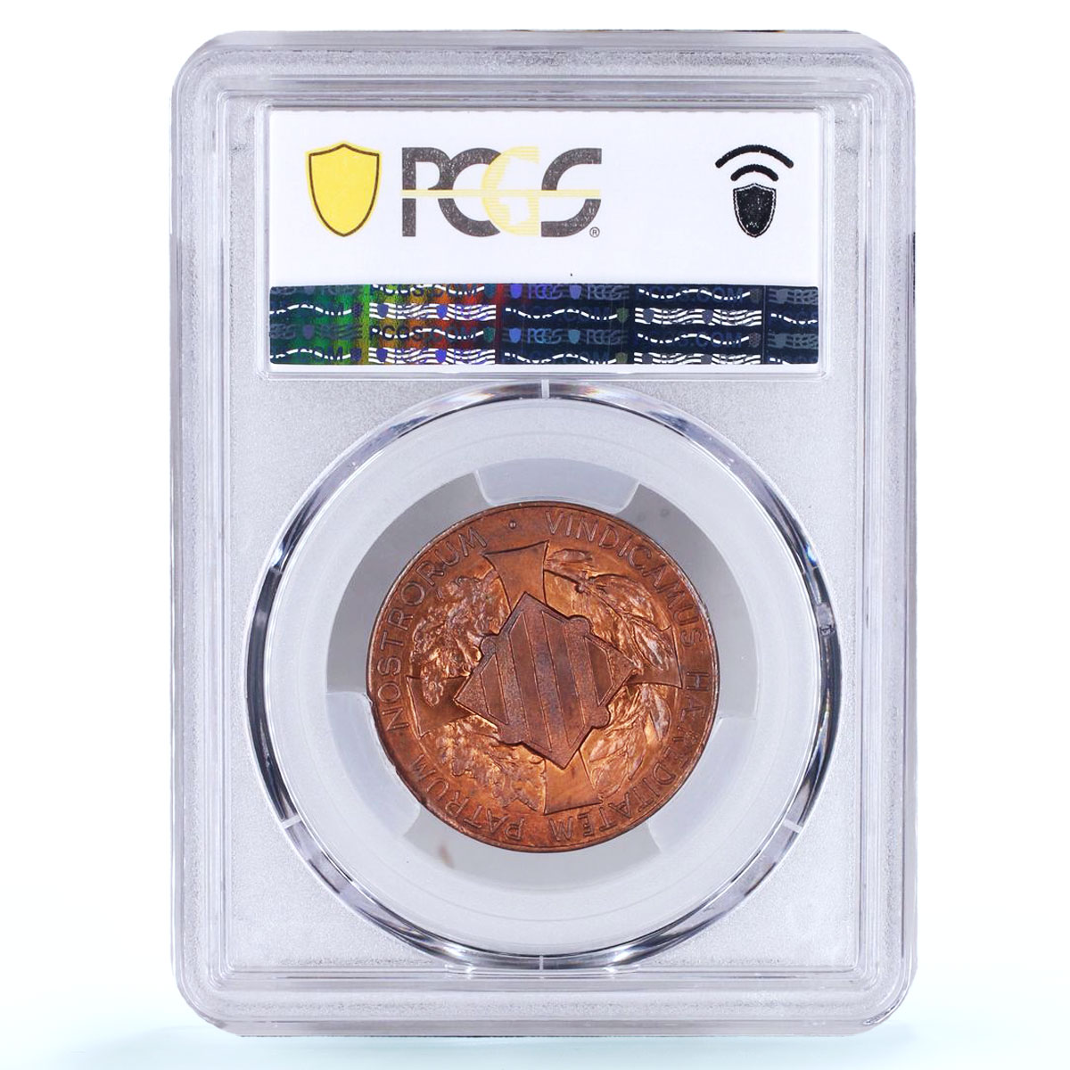 Spain Barcelona 10 centimo Catalanist Union Horsemans MS65 PCGS copper coin 1900