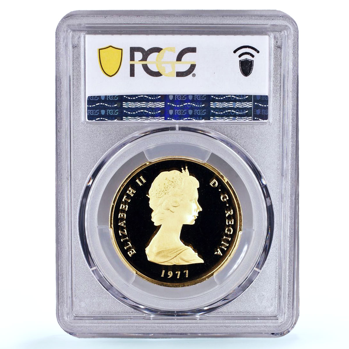 Turks and Caicos Islands 100 crowns Victoria KM-17 PR 70 PCGS gold coin 1977